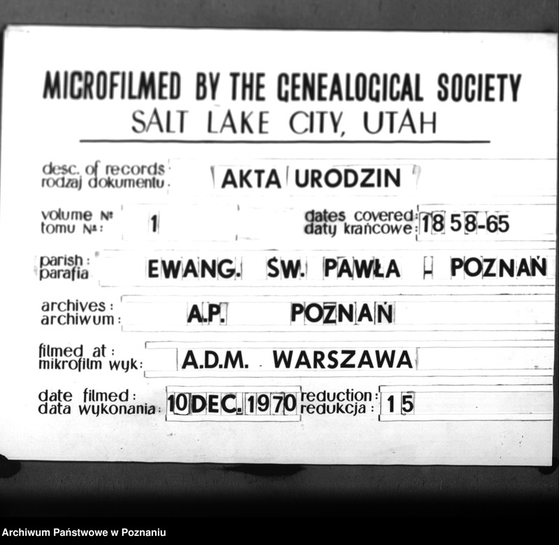 Obraz 1 z jednostki "Taufbuch"