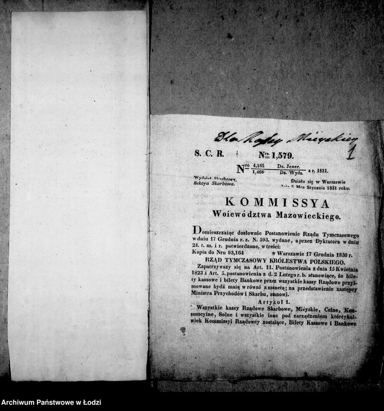 Obraz 6 z jednostki "Akta tyczące się monet"