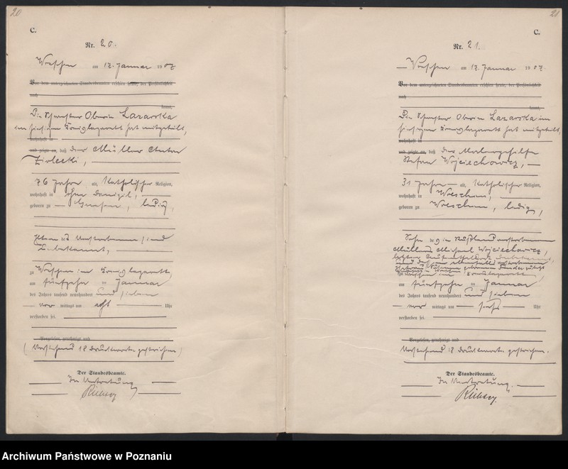 Obraz 13 z jednostki "Sterbe-Haupt-Register"
