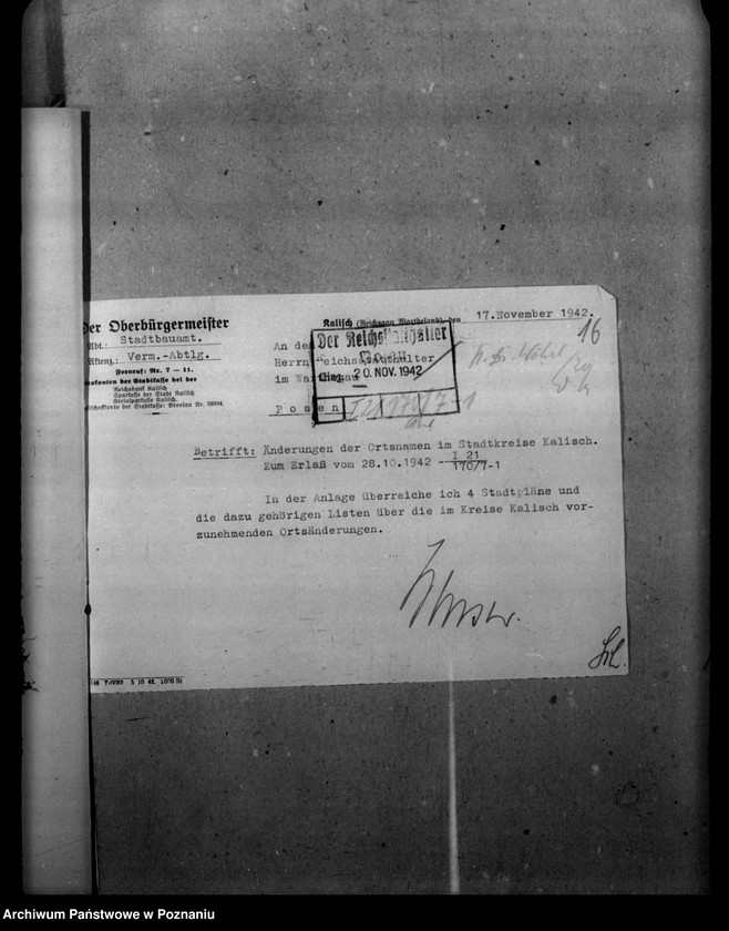 Obraz 20 z jednostki "Ortsnamenänderung Kreis Kalisch - Kalisz"