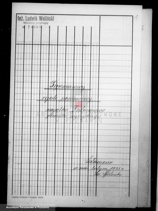 Obraz 5 z jednostki "Tymczasowy rejestr pomiarowy majątku Falmierowo powiatu wyrzyskiego"