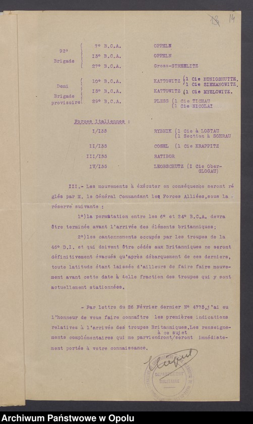 Obraz 17 z jednostki "Entress /Korespondencja wpływająca pochodząca od władz wyższych i jednostek podległych - pisma, instrukcje/ 15.02.-13.04.1921"