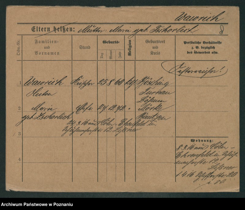 Obraz 20 z jednostki "Waszyński - Wawrzyniak (żonaci, wdowy)"