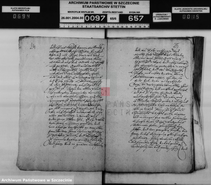 Obraz 16 z jednostki "Paul v. Glasenapp zu Pollnow und Manow / Martin v. Kleist zu Dargen: Bürgschaftsschuld [für Joachim v. Puttkamer zu Poberow]."