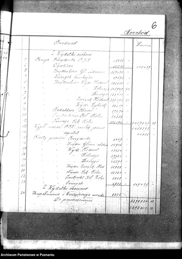 Obraz 11 z jednostki "Sprawozdania kasowe"