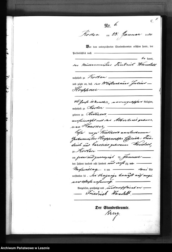 Obraz 10 z jednostki "[Księga zgonów - miasto]"