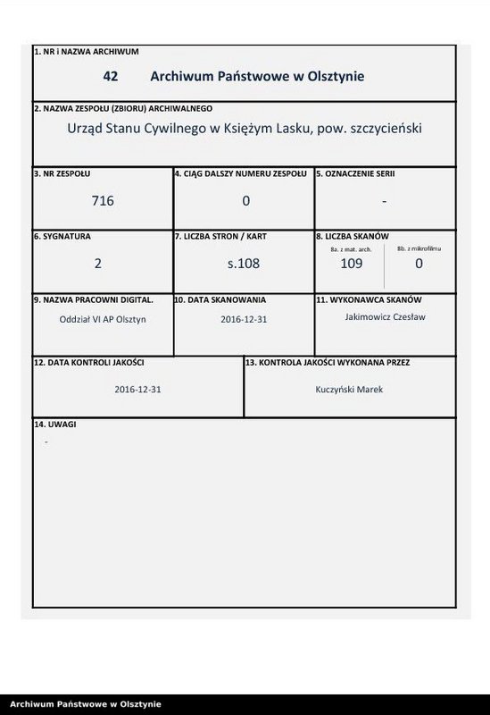 image.from.team "Urząd Stanu Cywilnego w Księżym Lasku pow. szczycieński"