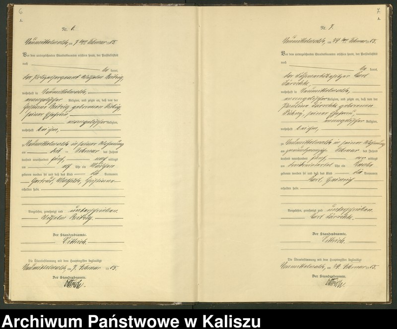 Obraz 6 z jednostki "[Księga urodzeń]"