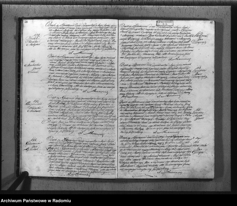 image.from.unit.number "Duplikat akt religijno cywilnych urodzonych, zaślubionych i zmarłych w parafii Głowaczów na rok 1862"