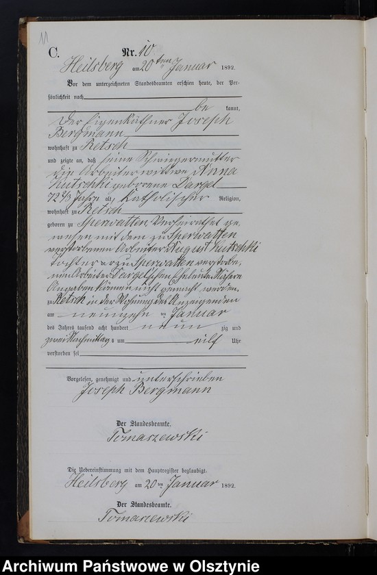 image.from.unit.number "Sterbe-Neben-Register Tom I,Nr 1 - 100"