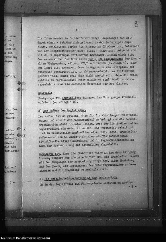 Obraz 7 z jednostki "Organisation und Führung der Registraturen bei der Behörde des Reichsstatthalters im Reichsgau Wartheland"