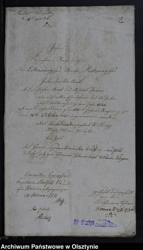 image.from.unit.number "Jahr Kirchen Rechnung des einfachen Real und Personal Decems, wie auch aller Einnahme und Ausgabe nebst BauRechnung"