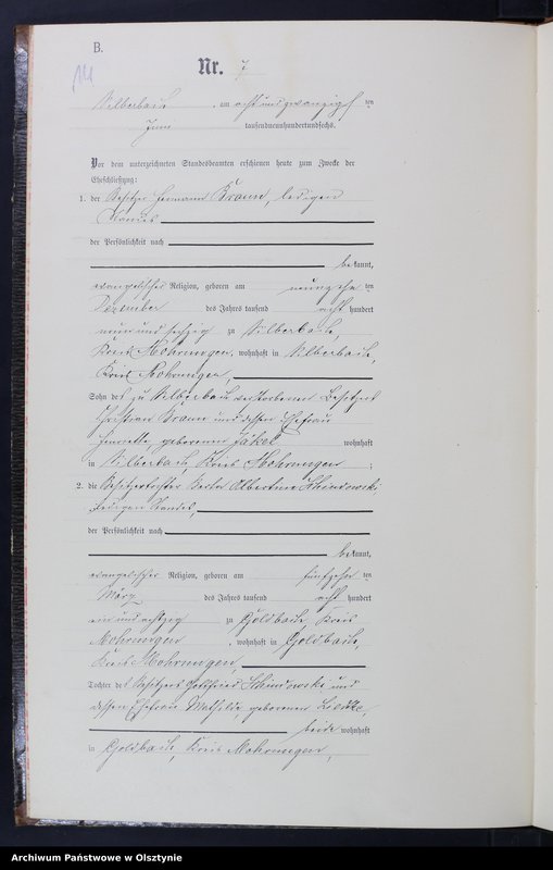 image.from.unit.number "Heiraths-Neben-Register Nr 1 - 17"
