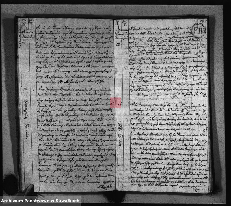 image.from.unit.number "Akta Zaślubionych Gminy Filipowskiey od 1go Stycznia 1814 R-u"