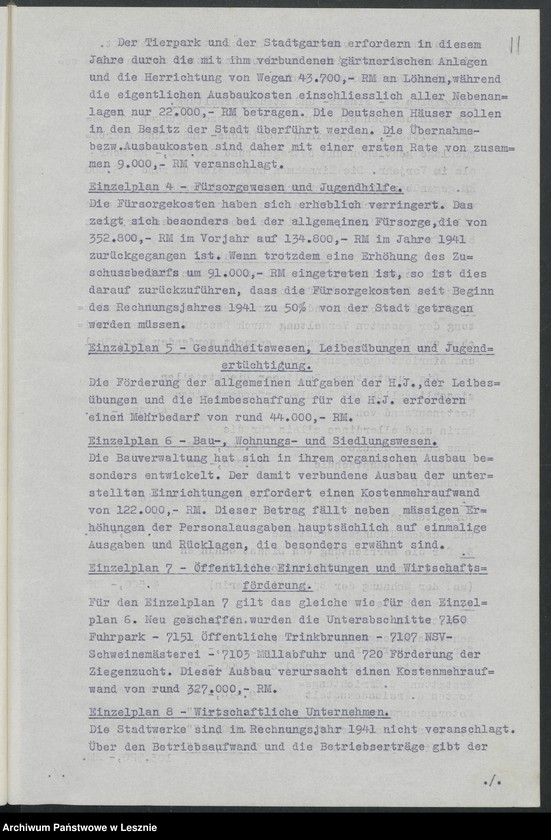 Obraz 14 z jednostki "[Haushaltsplan]"