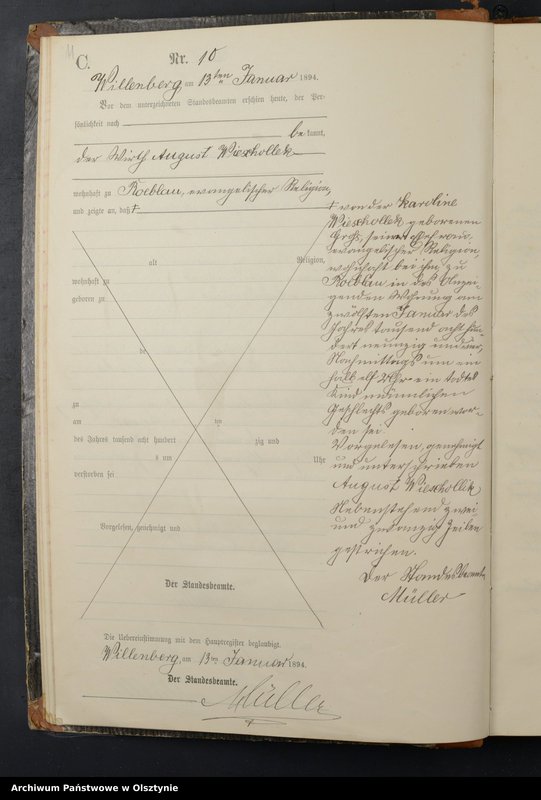 image.from.unit.number "Sterbe-Neben-Register Nr 1 - 169"