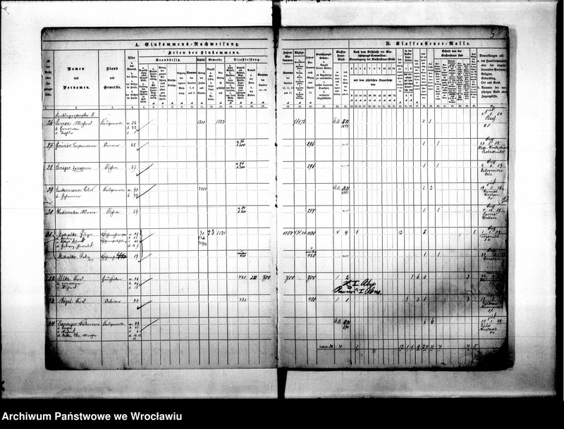 image.from.unit.number "Klassensteuerrolle nebst Eikommens - Nachweisung"