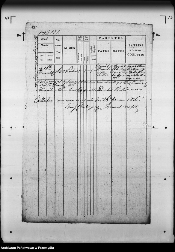 Obraz 16 z jednostki "[Kopie ksiąg metrykalnych parafii Krukienice z filią Ostrożec (dekanat Mościska)]"