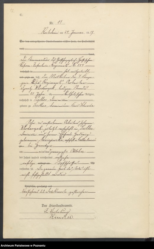 Obraz 14 z jednostki "Sterbe-Haupt-Register "