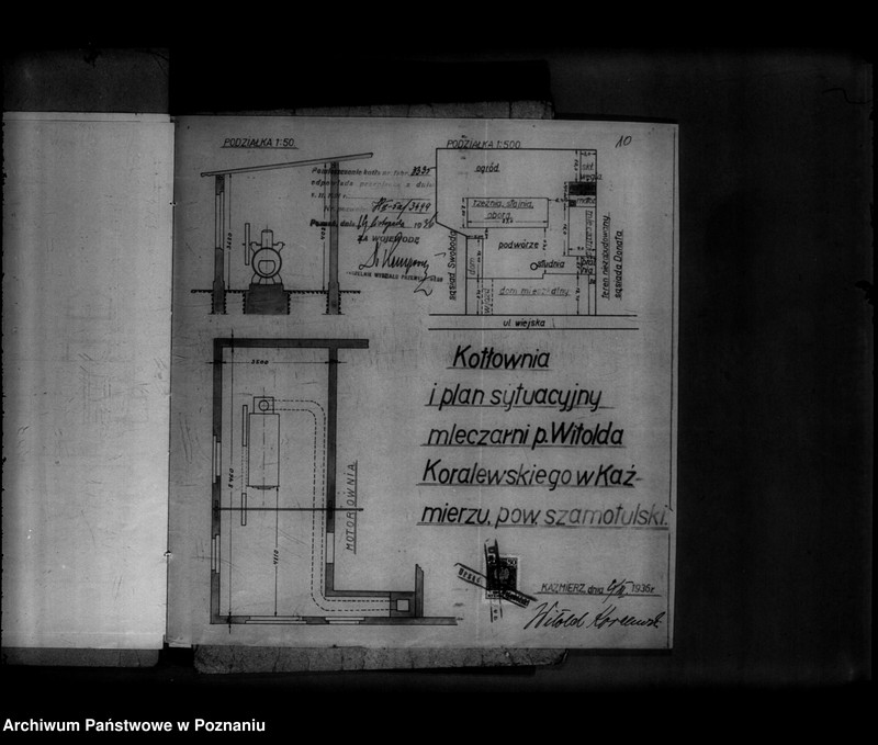 Obraz 14 z jednostki "Mleczarnia w Kaźmierzu powiat szamotulski nr woj. kotła 3499 własność W. Koralewskiego"