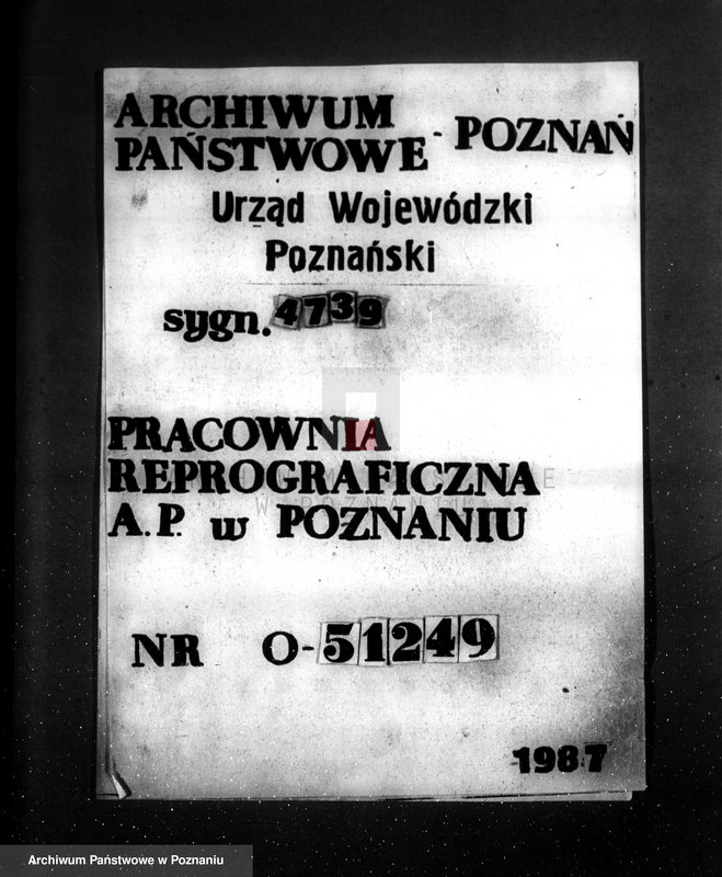 Obraz 1 z jednostki "Kwestionariusz Gazowni Miejskiej w Obornikach"