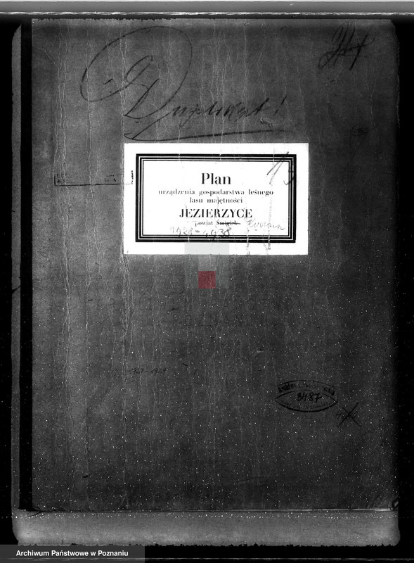 Obraz 4 z jednostki "Plan urządzania gospodarstwa leśnego dla lasu majętności Jezierzyce powiat kościański 1927-1938"