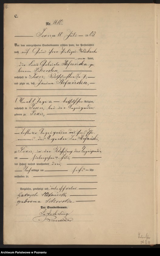 Obraz 9 z jednostki "Księga zgonów tom IV"