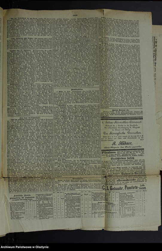 image.from.unit.number "Katholicismus und Polonismus / Nachrichten, Anweisungen, Berichte, 4 Exemplare der "Königsberger Hartungsche Zeitung" von 1896 Jahr und 1 Exemplar der "Osteroder Zeitung" von 1901"