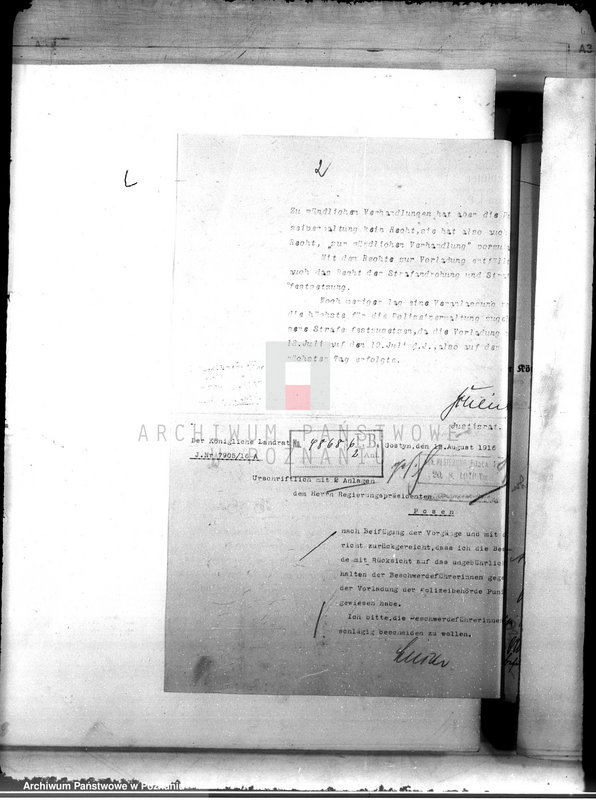 Obraz 6 z jednostki "Die Verwaltung der Stadt Punitz /Poniec/"