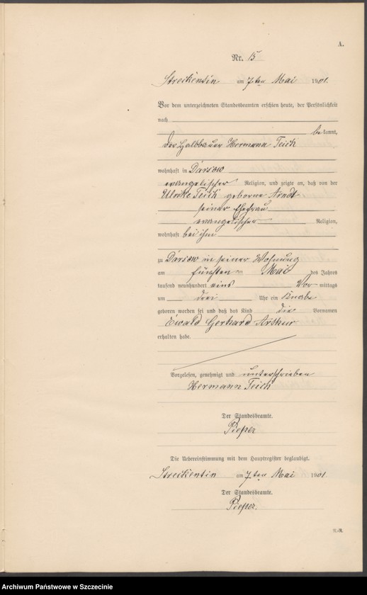 Obraz 18 z jednostki "Geburts-Register (Neben-Register)"