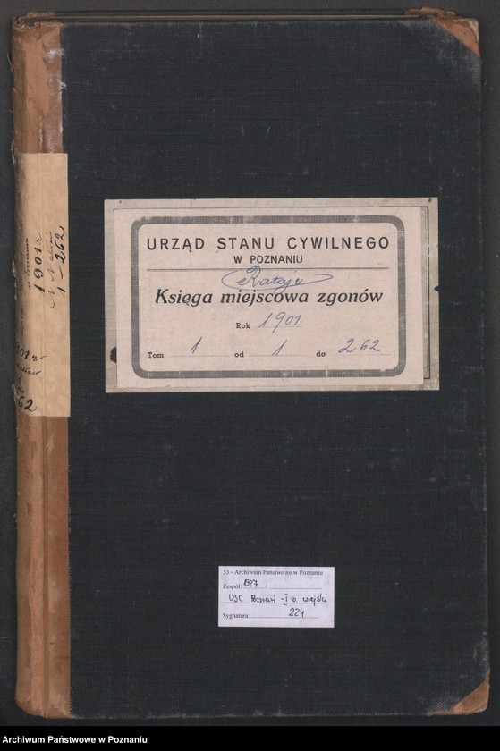 Obraz 2 z jednostki "Księga miejscowa zgonów"