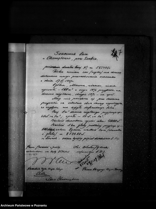 Obraz 11 z jednostki "Operat szacunkowy Chomętowo powiat szubiński"