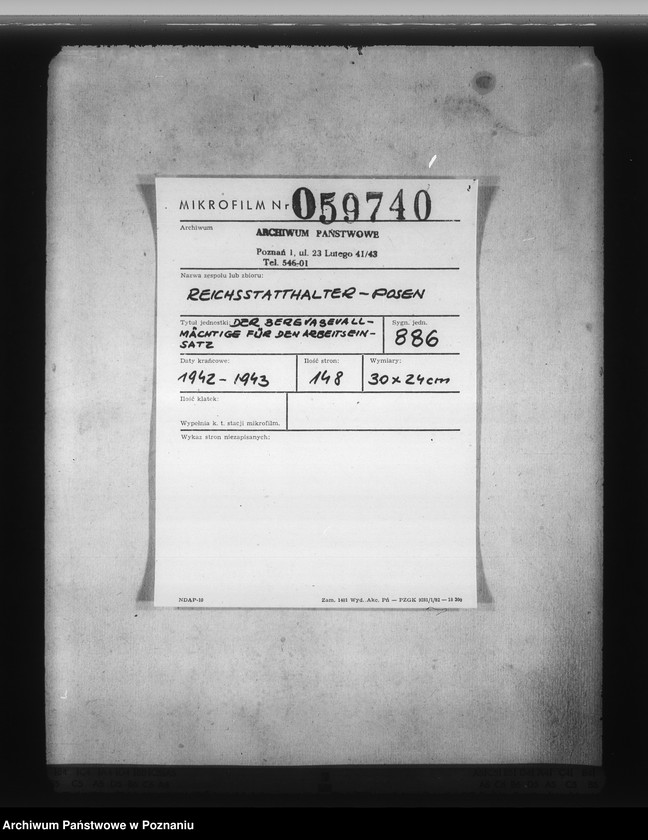 Obraz 2 z jednostki "Der Generalbevollmächtige für den Arbeitseinsatz"