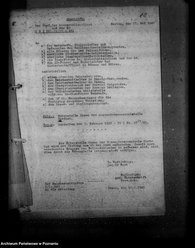 Obraz 14 z jednostki "Verzeichnis von Behördenadressen"