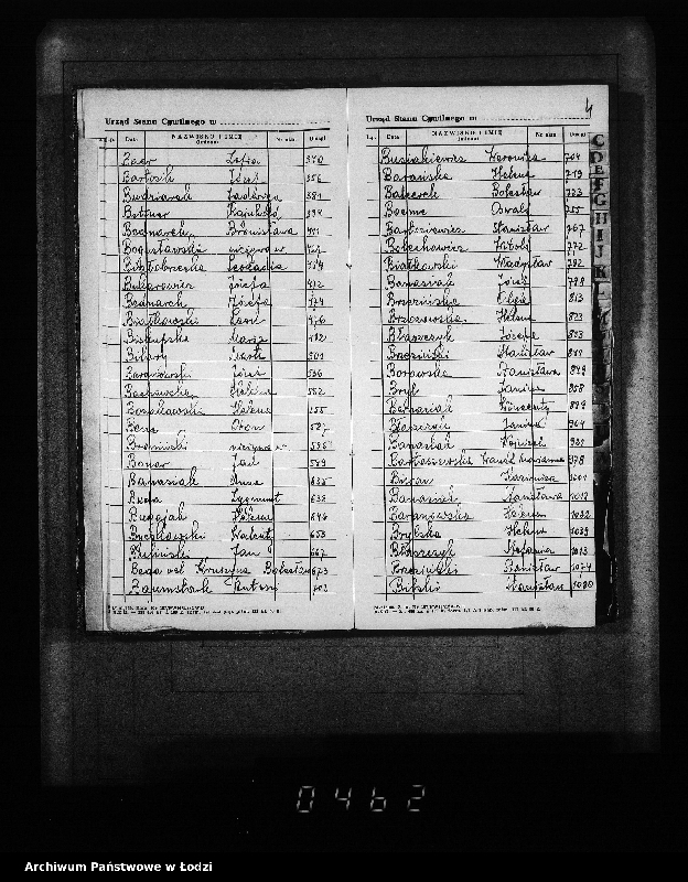 Obraz 8 z jednostki "Skorowidz do akt urodzeń"