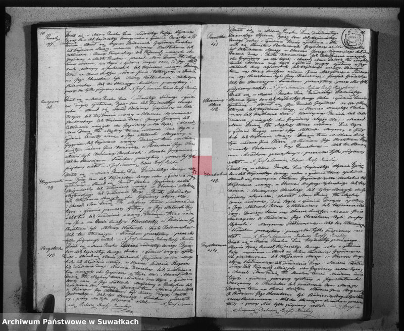 image.from.unit.number "Duplikat urodzonych, umarłych, zaślubionych w parafii puńskiey na rok 1838"