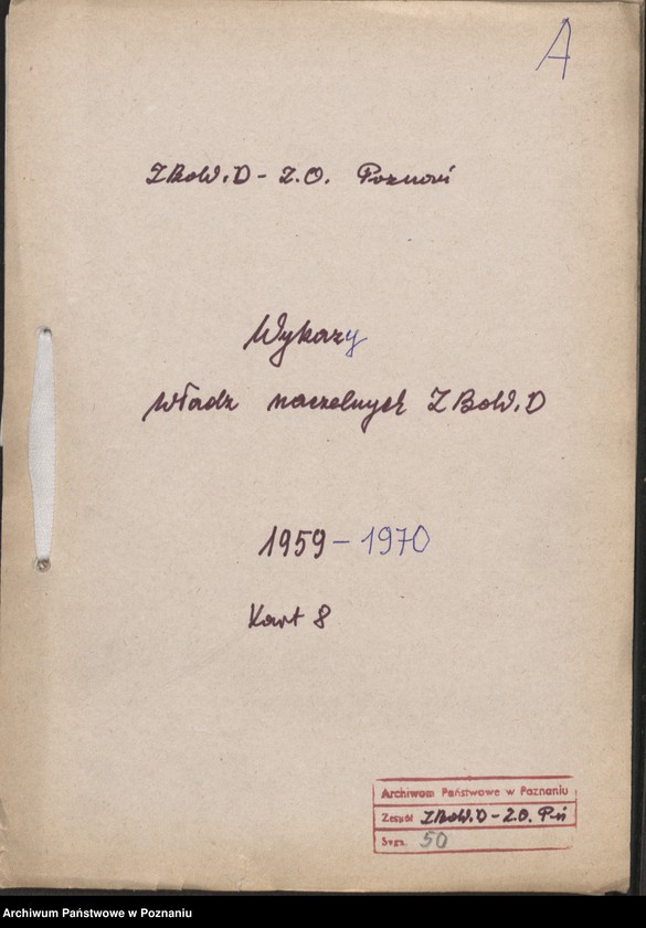 Obraz 7 z jednostki "Wykazy władz naczelnych Związku Bojowników o Wolność i Demokrację."
