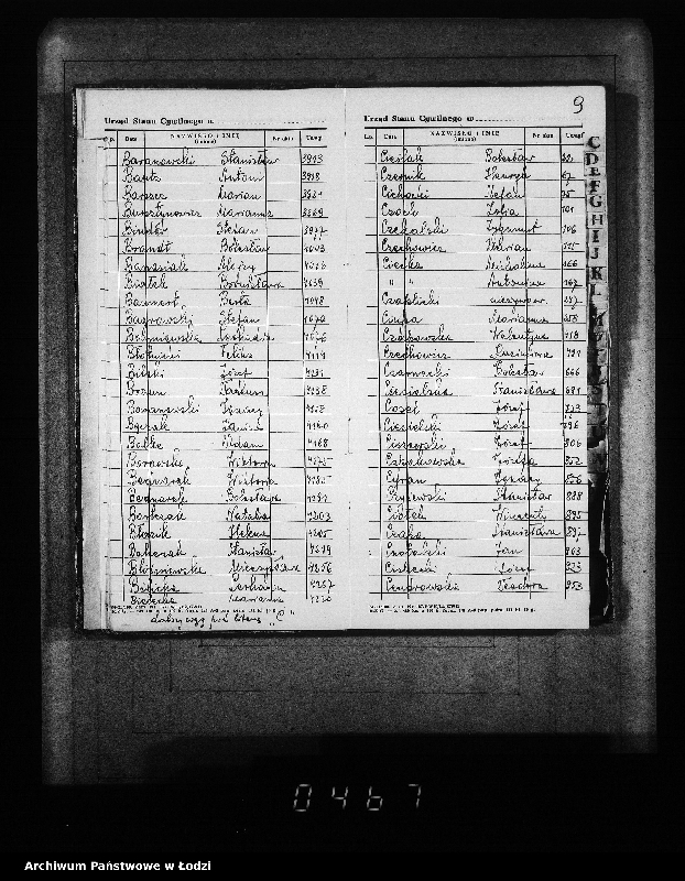 Obraz 13 z jednostki "Skorowidz do akt urodzeń"