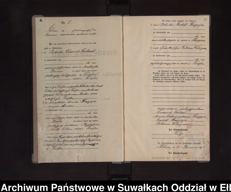 image.from.unit.number "Heiraths-Neben-Register des Königlichen Preussischen Standes-Amtes Orlen Kreis Loetzen"