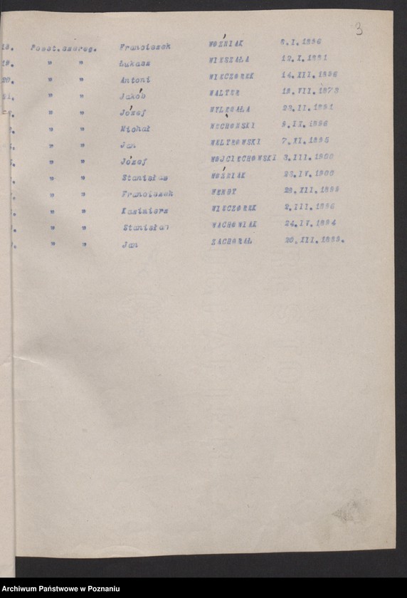 Obraz 8 z jednostki "Imienny spis powstańców frontu zachodniego."