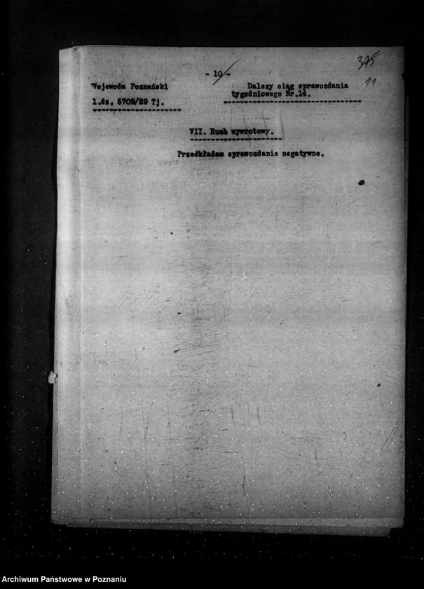 image.from.unit.number "Sprawozdania sytuacyjne tygodniowe za czas od 29 marca 1929 r. do dnia 25 kwietnia 1929 r. /nr 14-17/"