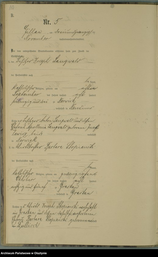 image.from.unit.number "Heiraths-Haupt-Register Nr 1 - 6"