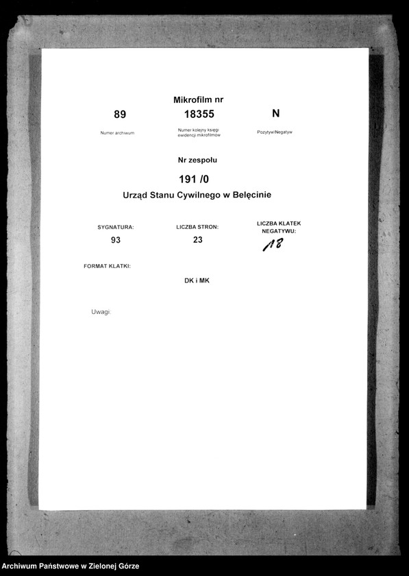 Obraz 17 z jednostki "Sterbe-Neben-Register"