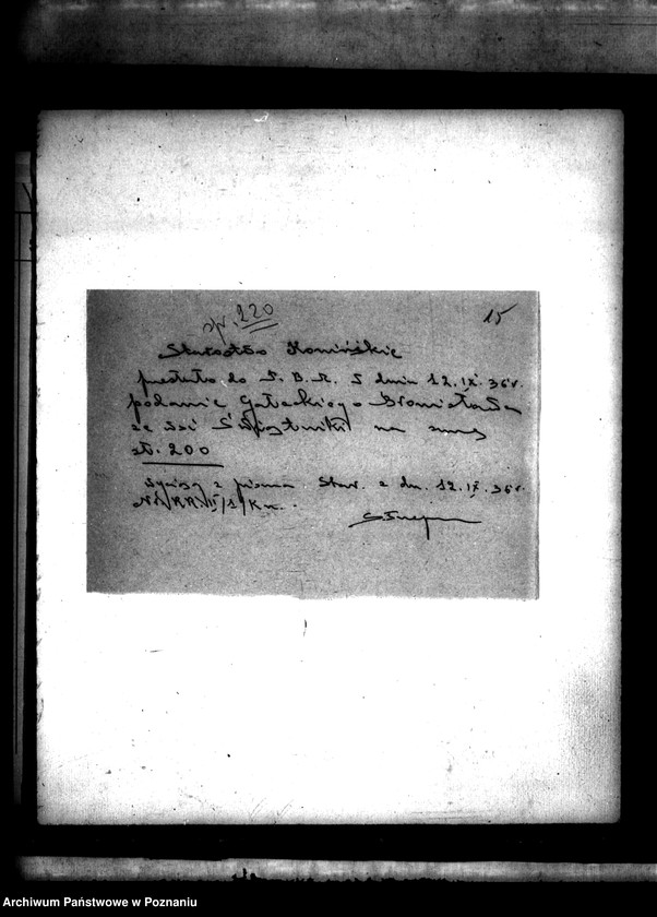 Obraz 18 z jednostki "Sprawa przyznania pomocy kredytowej uczestnikom scalenia gruntów wsi Świętniki powiatu konińskiego"