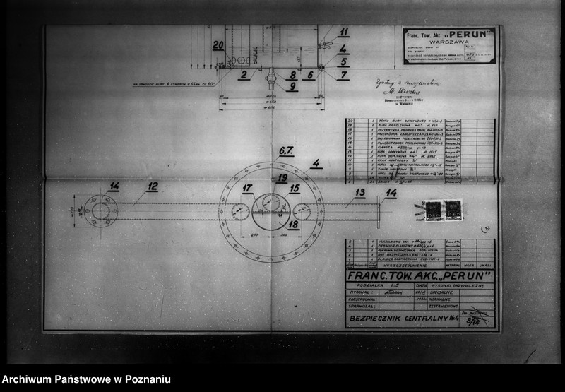 image.from.unit.number "/Francuskie Towarzystwo Akcyjne "Perun" Wytwórnia Acetylenu "Progaz" rysunki techniczne bezpieczników wodnych/"