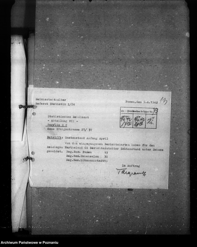 Obraz 17 z jednostki "Saatenstand und Ernte"