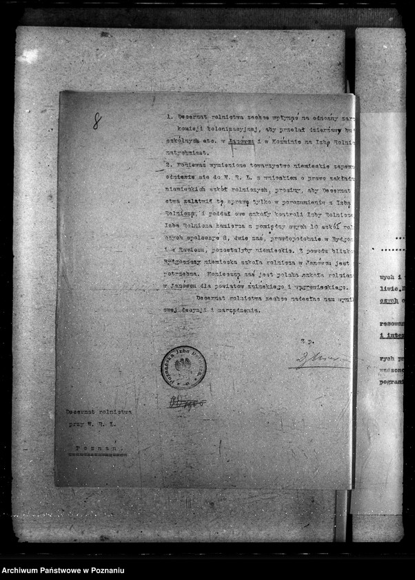 Obraz 12 z jednostki "Sprawy szczegółowo-administracyjne Szkoły należące do Izb Rolniczych"