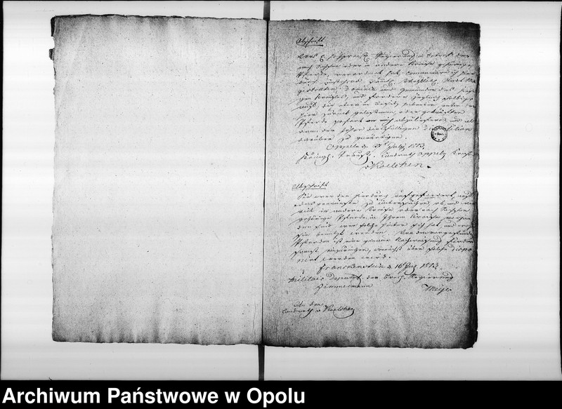 Obraz 5 z jednostki "Acta betreffend die Ausmittelung der fremden Pferde und etwaniges Fuhrwerk was durchs Militair da und dort requirirt, und auf diese Art vom Eigenthümern abhanden gekommen Vol. I de anno 1813"