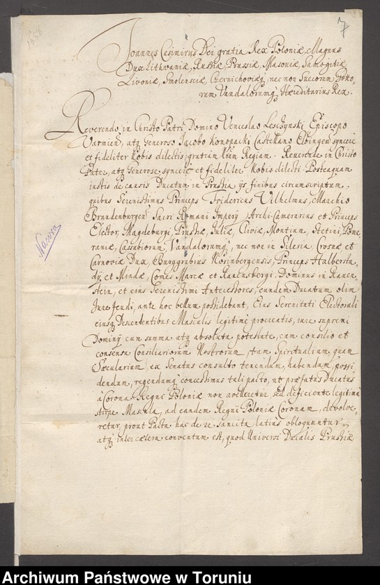 image.from.unit.number "Jakub, Oktawian Konopacki, kasztelan elbląski /akta funkcji publicznych jako kasztelana elbląskiego i skarbnika Ziem Pruskich/"