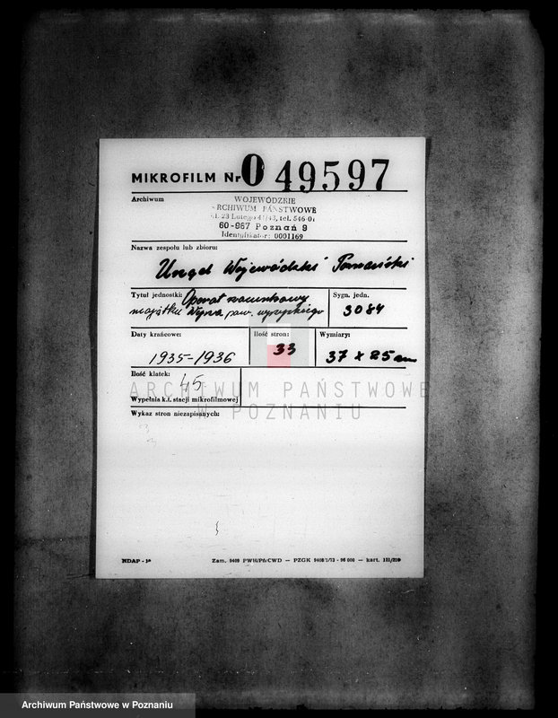 Obraz 2 z jednostki "Operat szacunkowy majątku Wyrza osada powiatu wyrzyskiego"